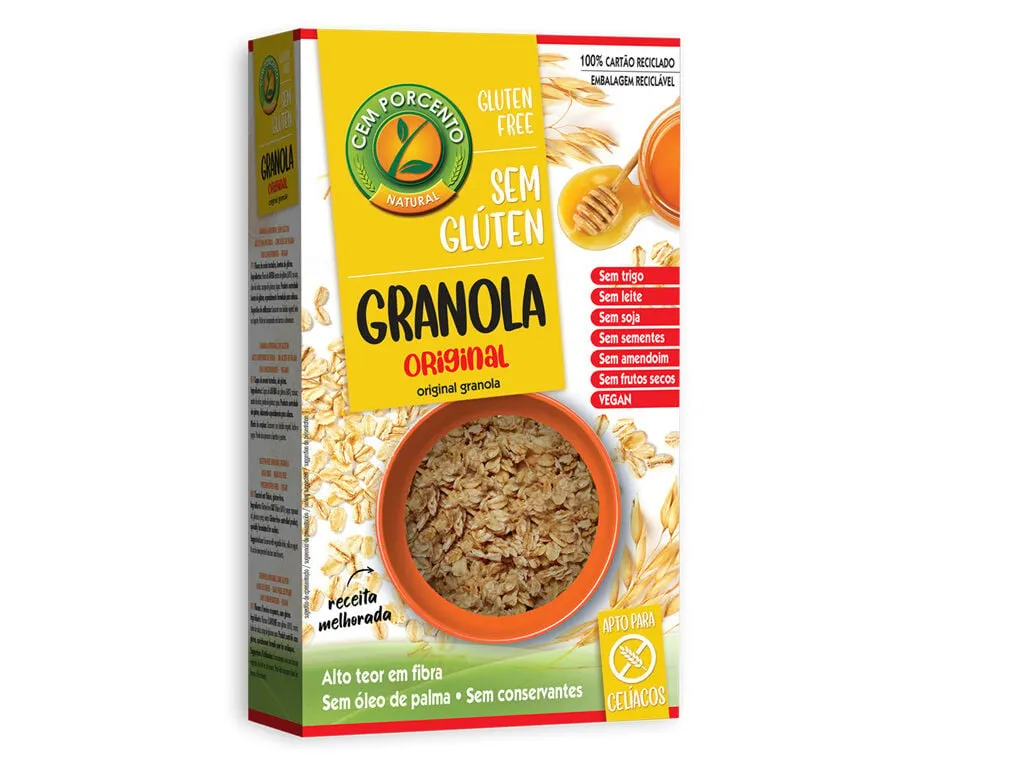 Granola CEM Porcento original sem glúten 300 g