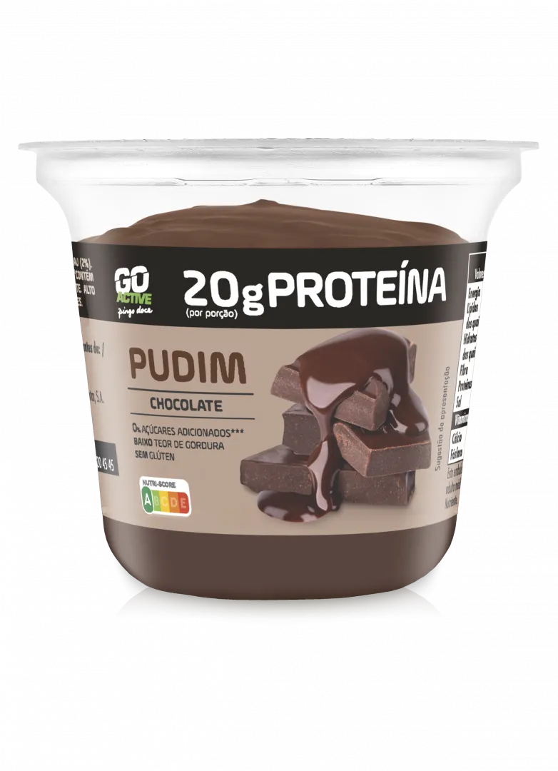Pudim Proteico de Chocolate