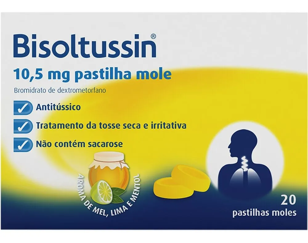Pastilhas Bisoltussin 10,5 mg 20un