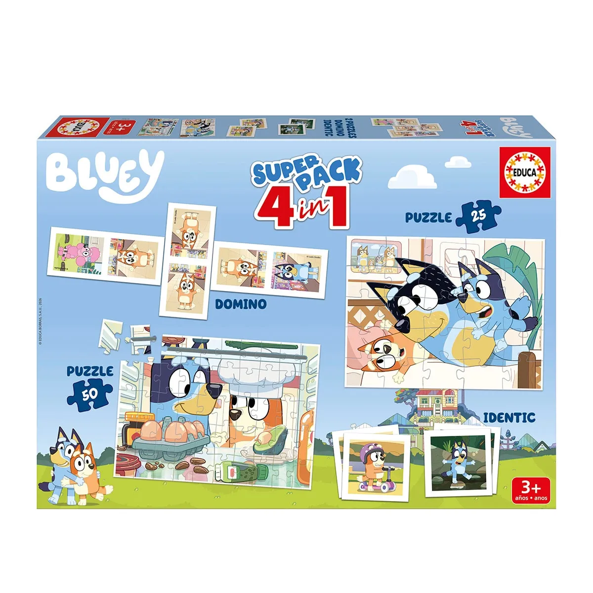 Puzzle Bluey Super Pack 4 em 1