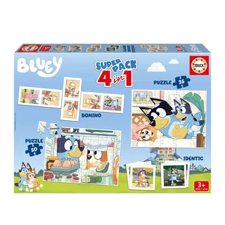 Puzzle Bluey Super Pack 4 em 1 EDUCA