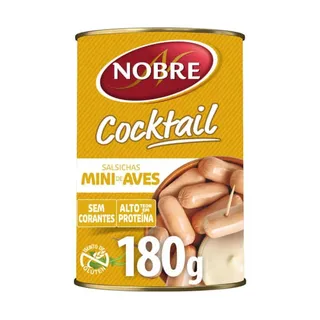 Salsichas Cocktail de Aves Lata Nobre