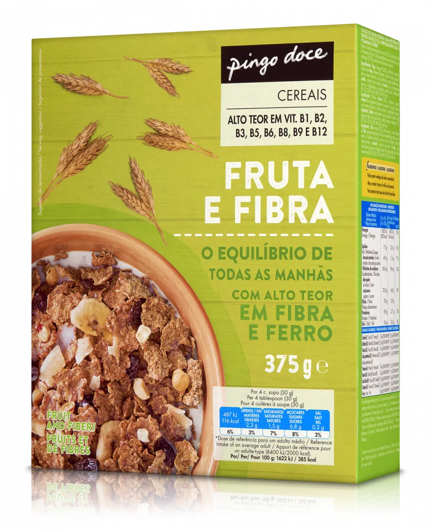 Cereais Fruta e Fibra