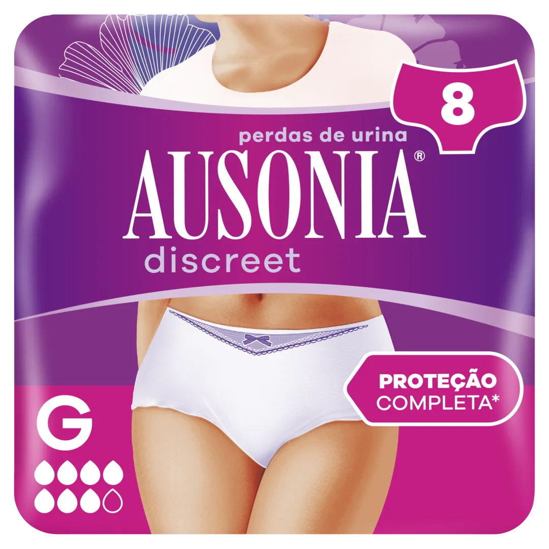 Cuecas Incontinência Discreet Tamanho Grande