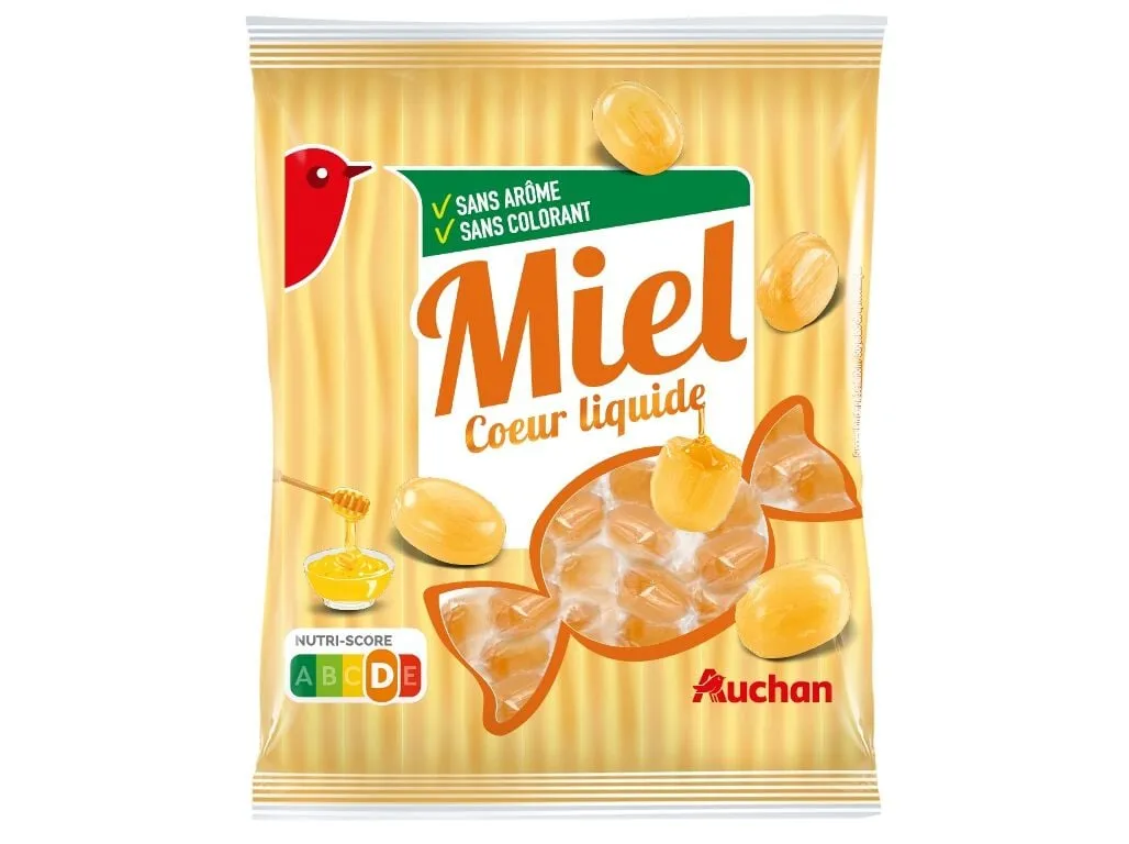 Rebuçados Auchan recheio mel 200 g