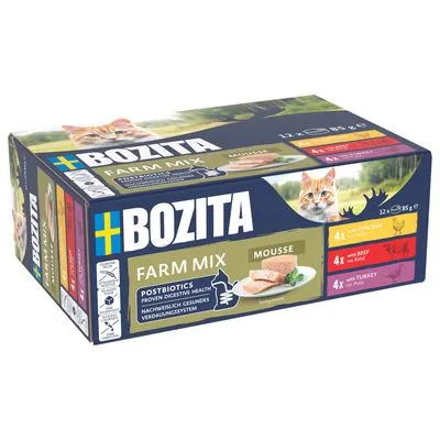 Bozita Mousse 12 x 85 g Mixed Farm
