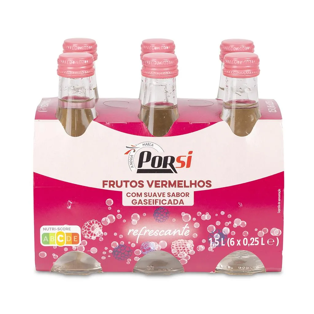 Água c/Gás Frutos Vermelhos 6x0,25l