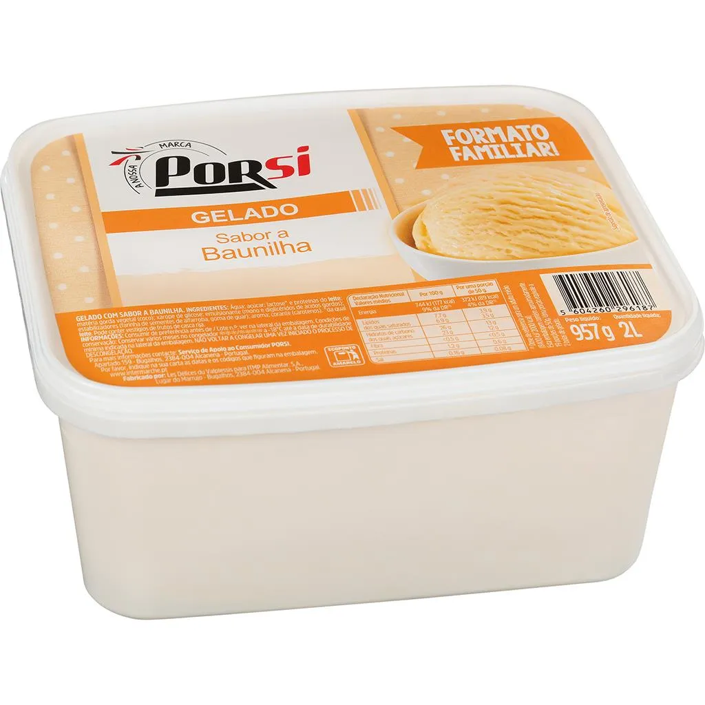 Gelado Baunilha 2l