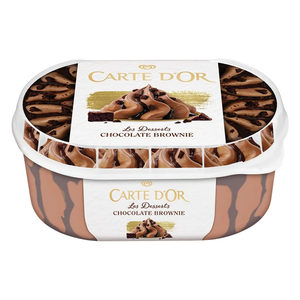 Gelado carte d'or chocolate brownie