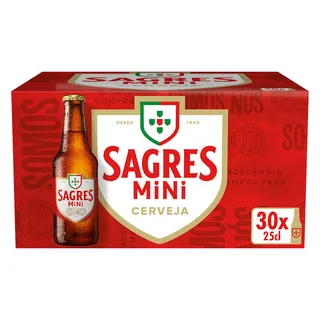 Cerveja com Álcool Mini Pack 30 Sagres