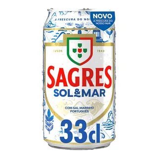 Cerveja com Álcool Sol & Mar, emb. 33 cl Sagres