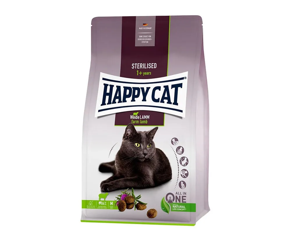 Ração gato Happy CAT esterilizado borrego 1,3 kg