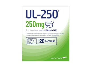 cápsulas ultra levure 250mg 20un