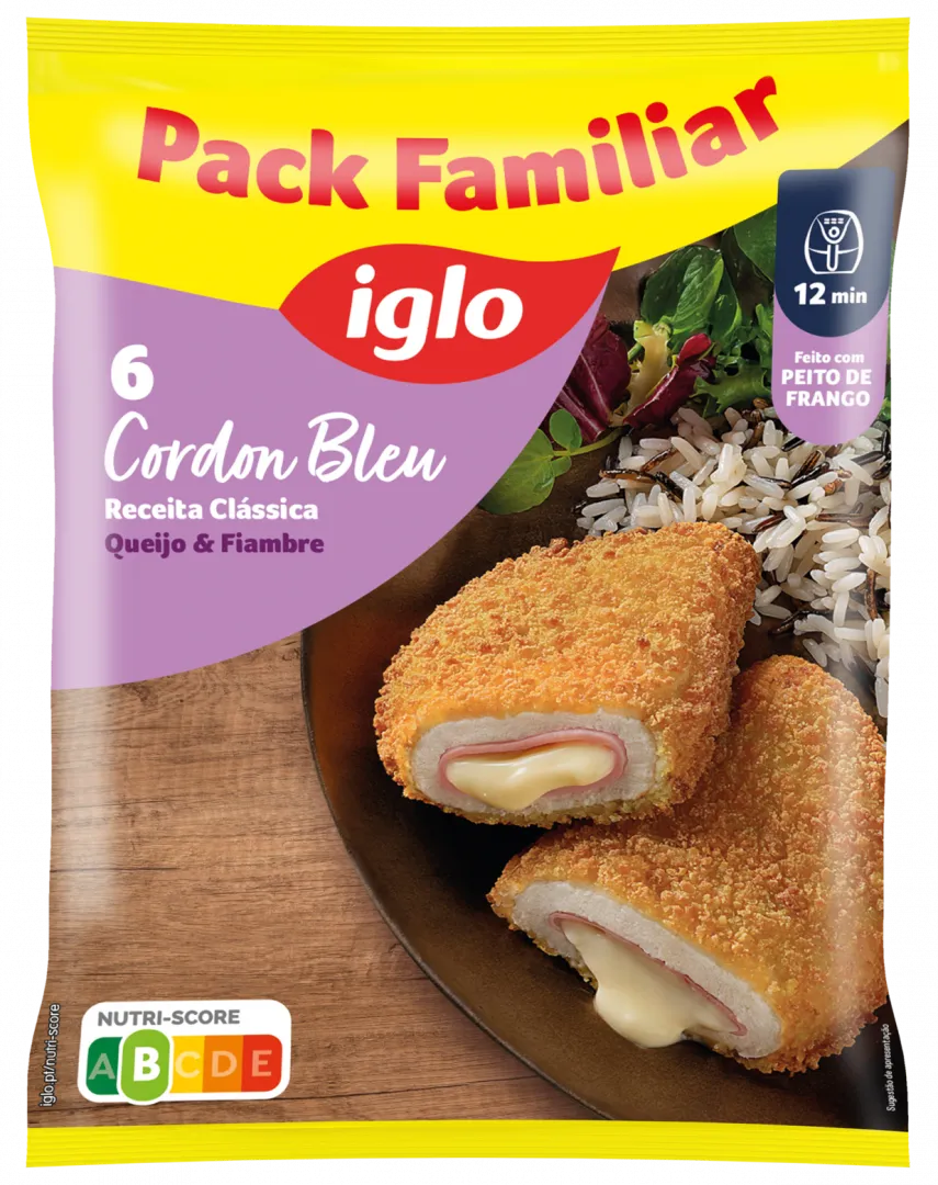 Crocantes de Frango Cordon Bleu Congelados