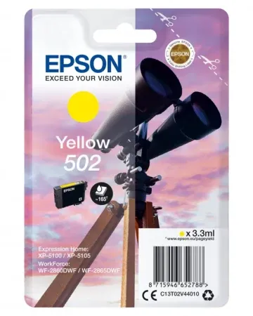 Tinteiro EPSON 502 Amarelo - XP-51xx, WF-286x