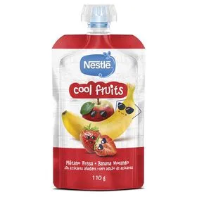 Saqueta de Fruta Maçã, Banana e Morango +12M Nestlé