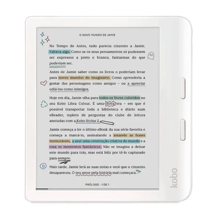 EREADER KOBO LIBRA COLOUR BRANCO