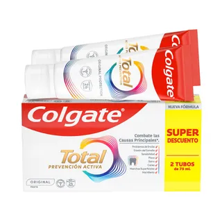 Pasta de Dentes Total Original Pack 2 Colgate