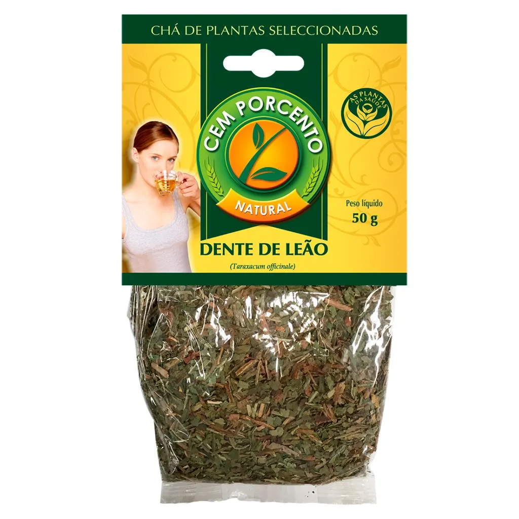 Chá dente de leão, embalagem de 50g