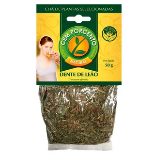 Chá dente de leão, embalagem de 50g Cemporcento