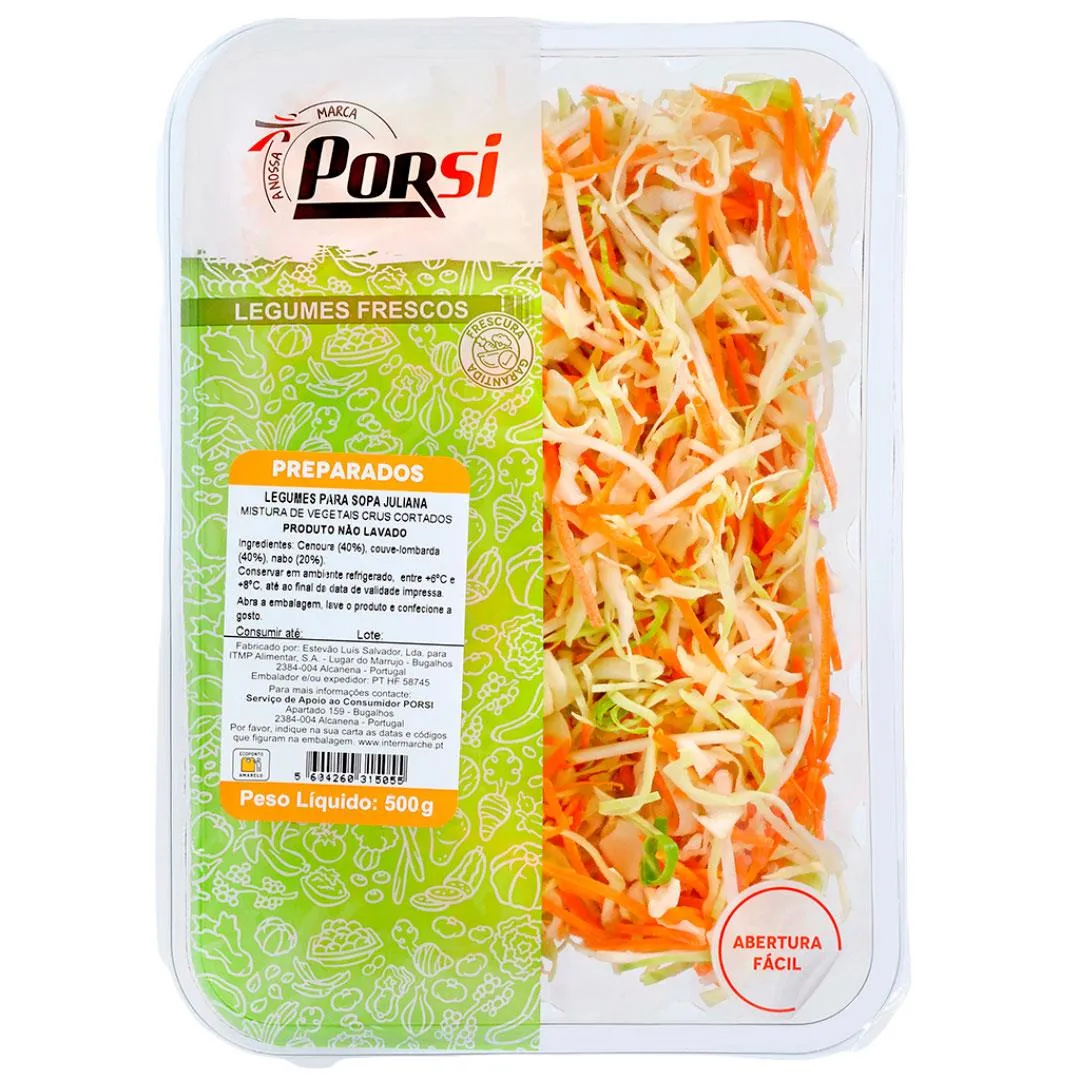 Legumes para Sopa Juliana 500 G
