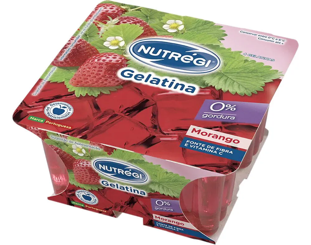 Gelatina Nutrégi morango 4 x 100 g