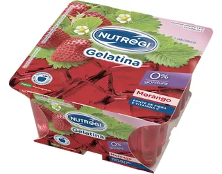 Gelatina Nutrégi morango 4 x 100 g