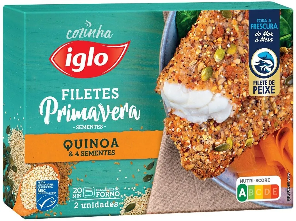 Filetes IGLO primavera quinoa e 4 sementes 250 g