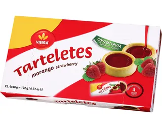 Tarteletes Vieira morango 192 g