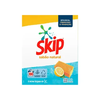 Detergente Máquina Roupa Pó Sabão Natural Skip