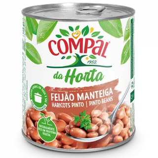 Feijão Manteiga Cozido em Lata Compal