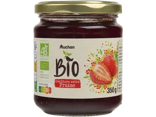 Doce extra Auchan BIO morango 350 g
