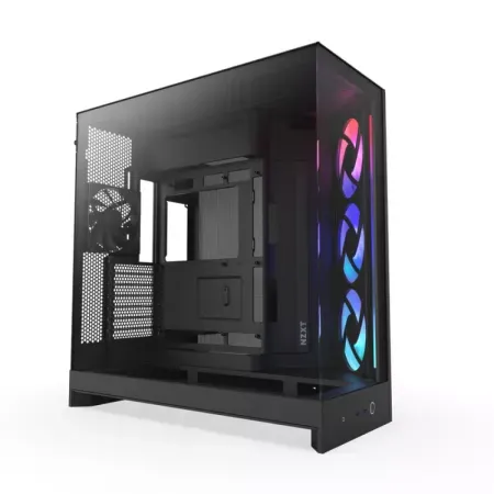 Caixa E-ATX NZXT H9 Flow RGB Preta (2025) Vidro Temperado