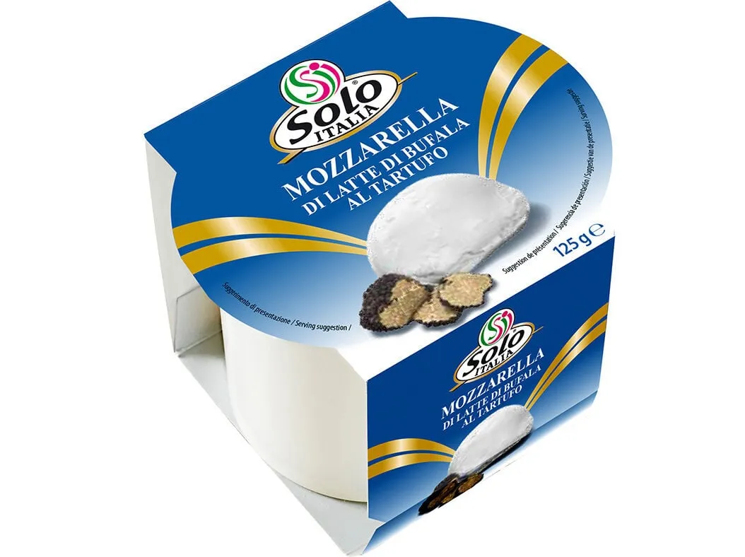 Queijo mozzarella di bufala com trufas SOLO Italia 125 g