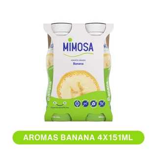 Iogurte Líquido Banana Pack 4 Mimosa