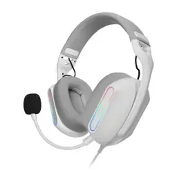 Headset Mars Gaming MH-PRO Gaming ARGB Wired Branco