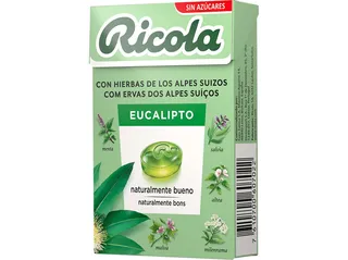 Rebuçados Ricola sem açúcar eucalipto 50 g