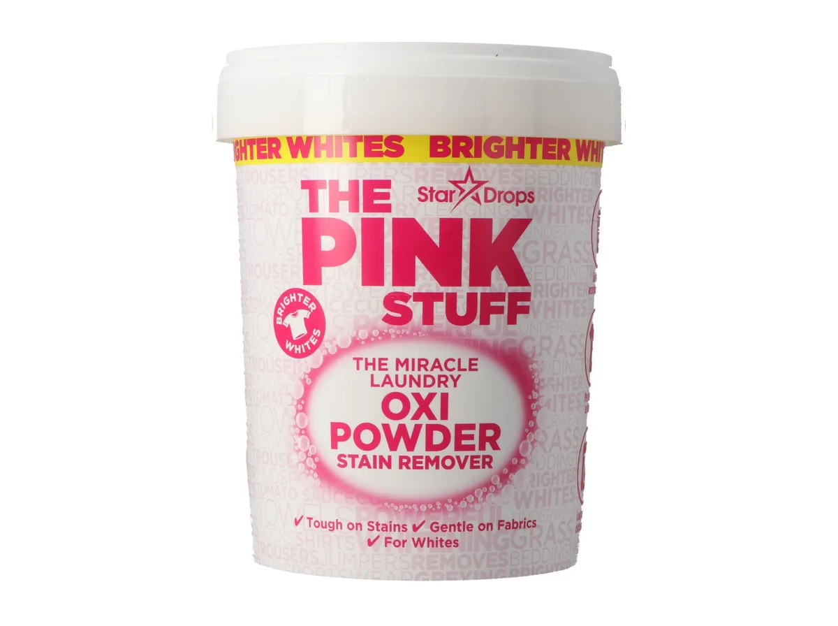 Tira nódoas PINK Stuff pó roupa branca 1 kg