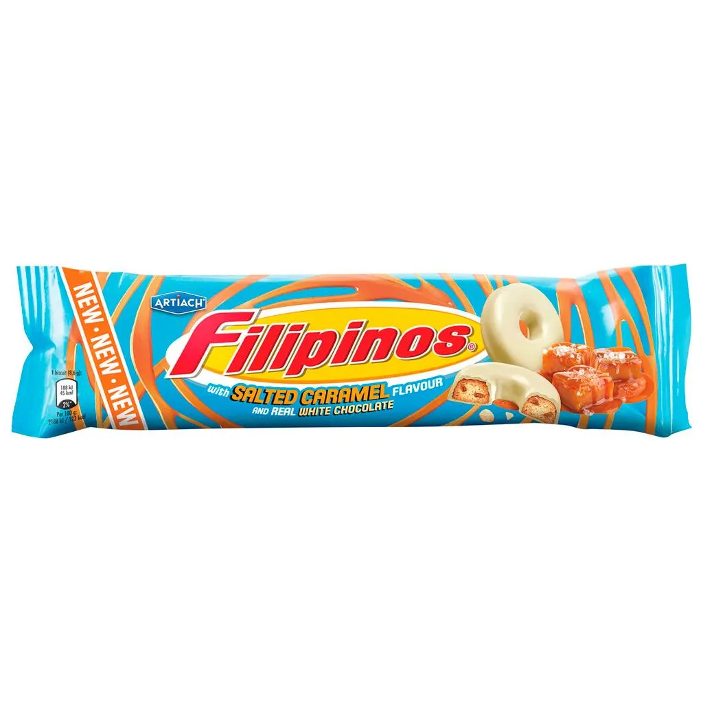 Bolacha filipinos caramelo salgado, 128 g