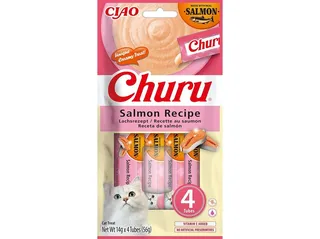 Snack para gato CIAO churu salmão 4 x 14 g