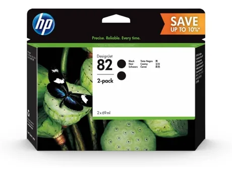 Tinteiro HP 82 Preto Pack de 2