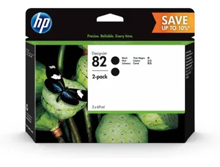 Tinteiro HP 82 Preto Pack de 2