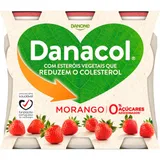 Danacol morango, embalagem de 6 x 100 g