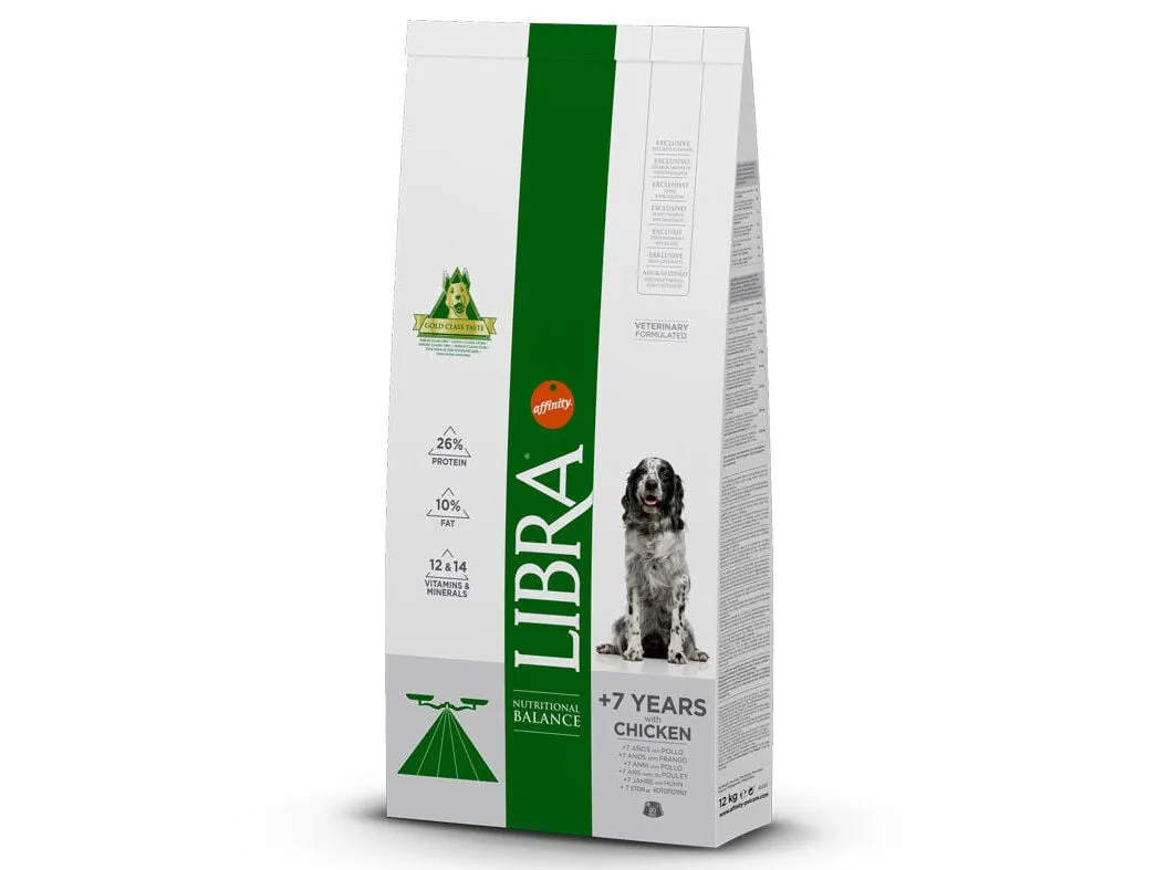 Ração para cão Libra +7 anos sénior 12 kg