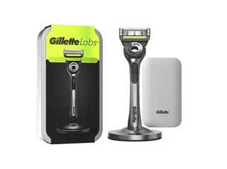 Conjunto Gillette labs com máquina de barbear e estojo de viagem