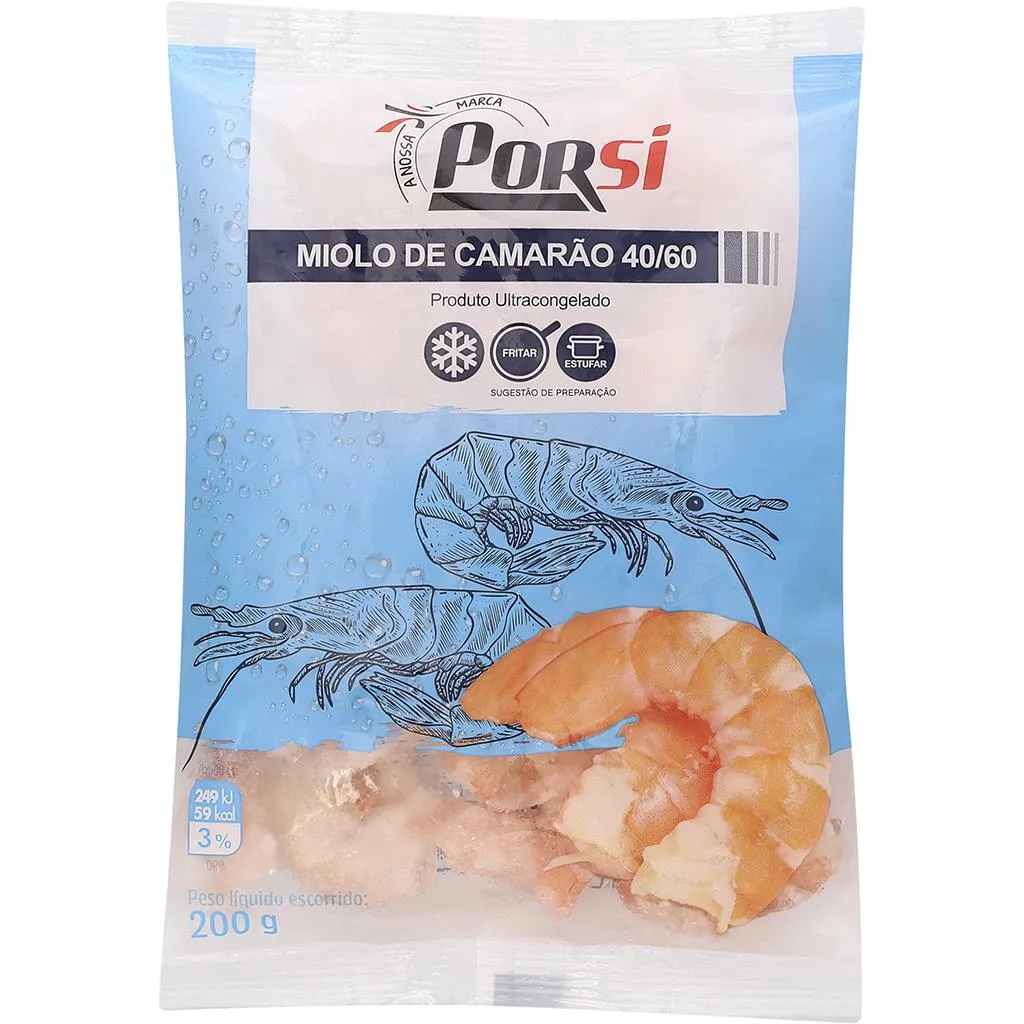 Miolo Camarão 40/60 200g