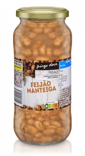 Feijão Manteiga Cozido em Frasco Pingo Doce