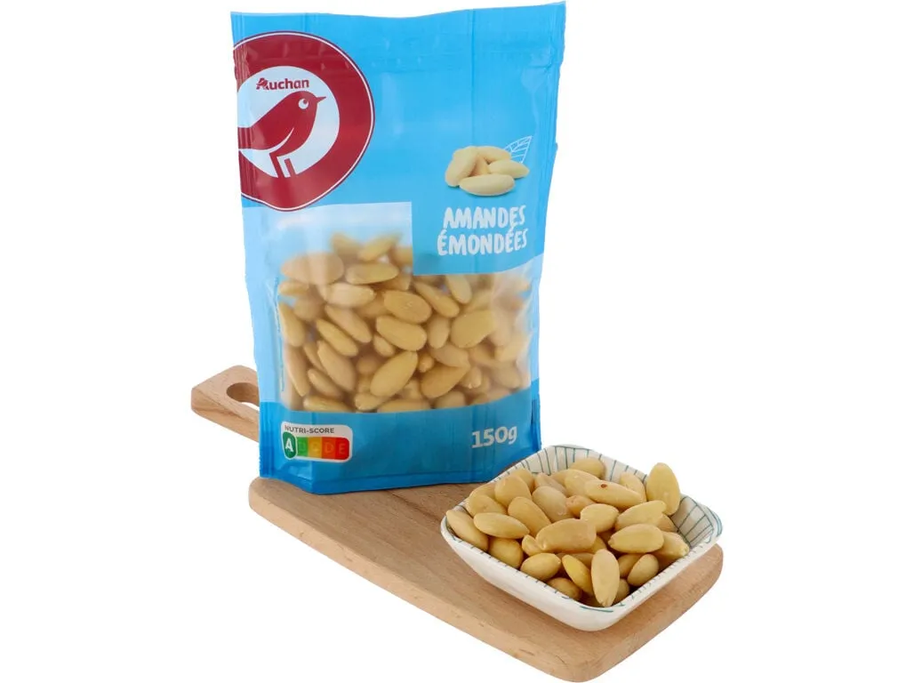 Miolo de amendoa Auchan cru sem pele 150 g