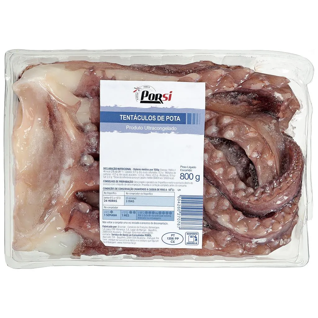 Tentáculos Pota 800g