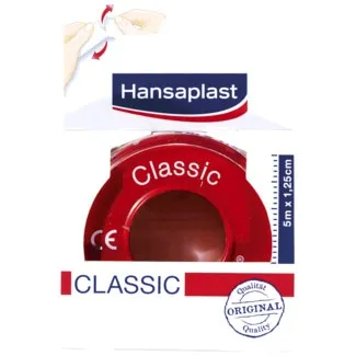 Tecido Adesivo com Suporte Bobina 5 m x 1,25 cm embalagem 1 unidade - Hansaplast